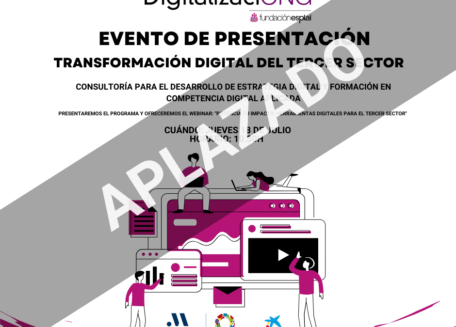 Aplazada la Presentación del Programa DigitalizaciONG en Málaga