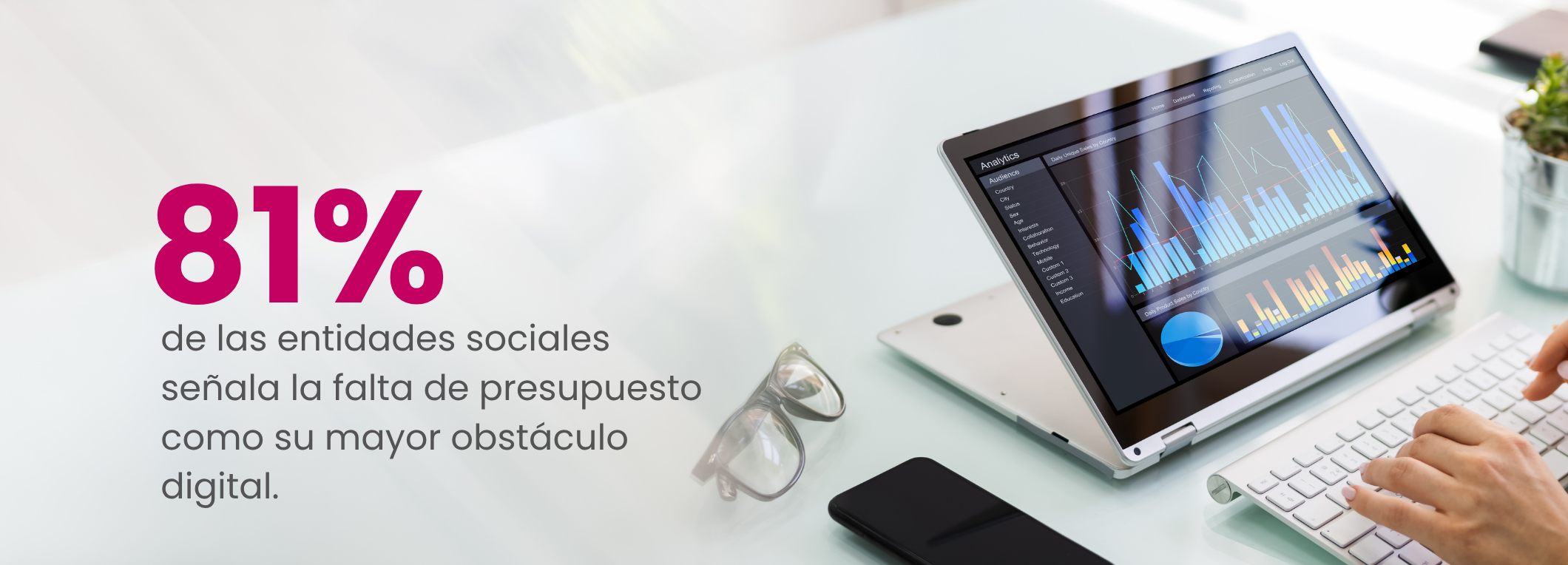 El 81% de las entidades sociales señala la falta de presupuesto como su mayor obstáculo digital