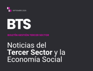 Portada del Boletín BTS, Boletín Gestión Tercer Sector, septiembre 2026: noticias de la Economía Social y el Tercer Sector.
